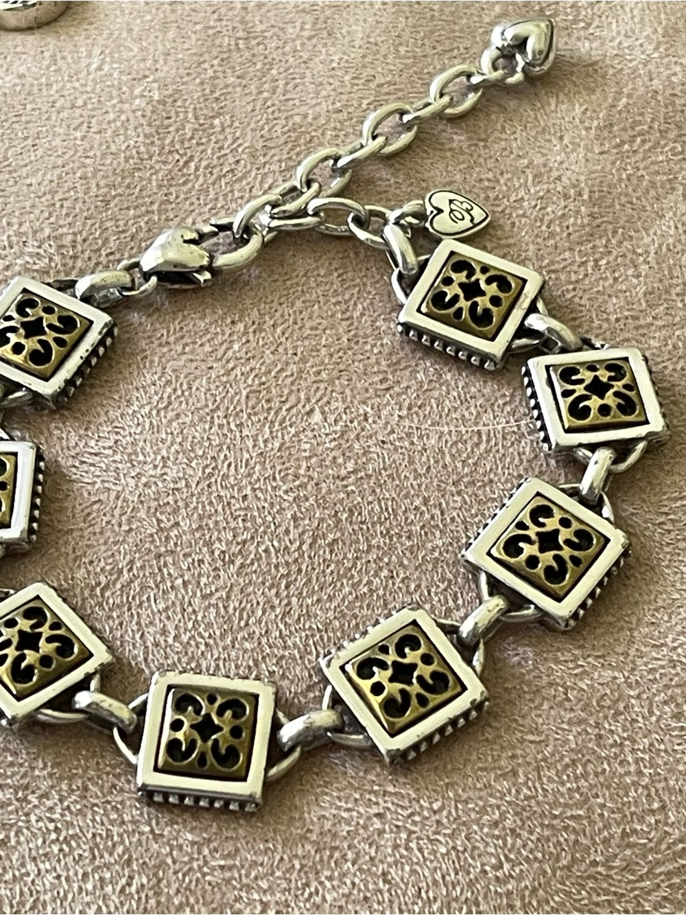 RETIRED Brighton Bracelet  Reversible GOLD / SILVER Link Bracelet Vintage